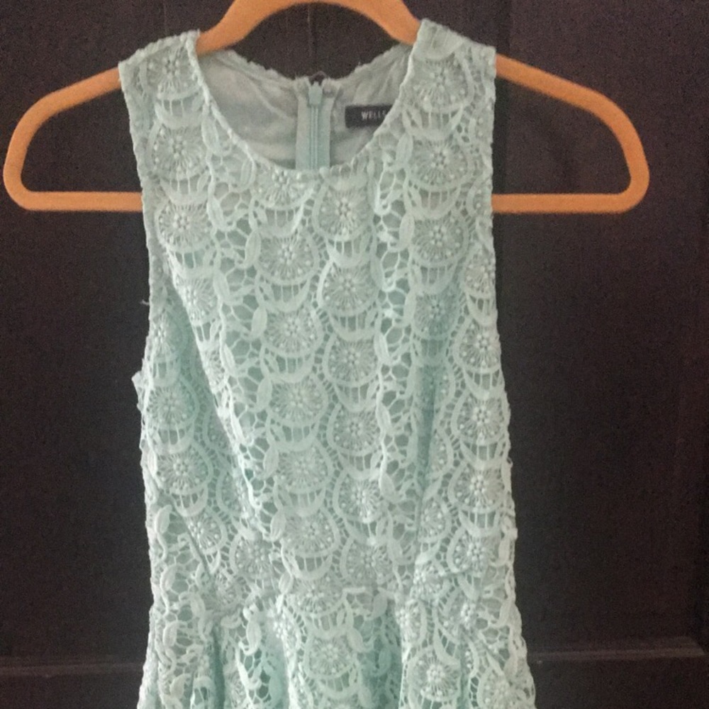 TEAL LACE DRESS
